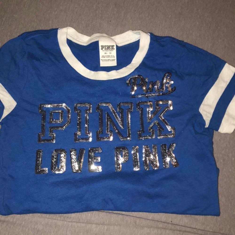 Blue PINK Sequence Top